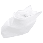 Bandana personnalisé blanc en tissu plié