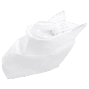 Bandana personnalisé blanc en tissu plié