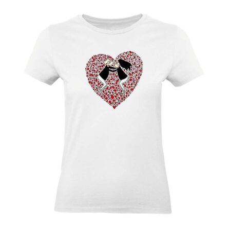 tee shirt femme love to love abi illustration coeur