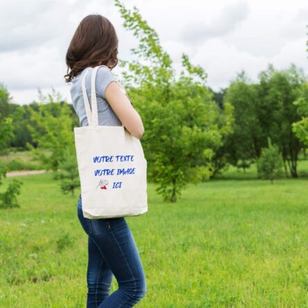 sac tote bag personnalisable, vous pouvez tout y imprimé, votre texte, votre photo, vos dessins, le logo de votre entreprise, le blason de la famille