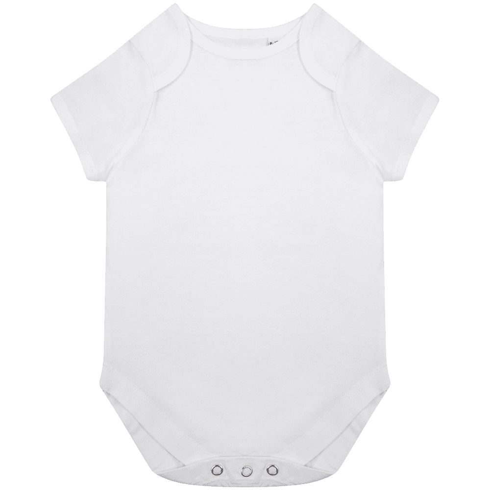 Body bébé blanc à manches courtes a personnaliser