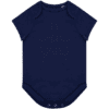 Body bébé bleu marine à manches courtes a personnaliser