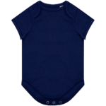 Body bébé bleu marine à manches courtes a personnaliser