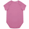 Body bébé rose à manches courtes a personnaliser