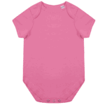 Body bébé rose à manches courtes a personnaliser