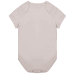 Body bébé beige à manches courtes a personnaliser