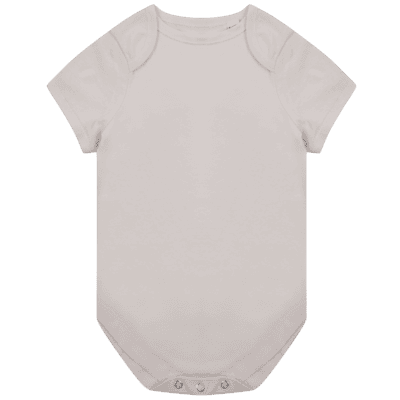 Body bébé beige à manches courtes a personnaliser