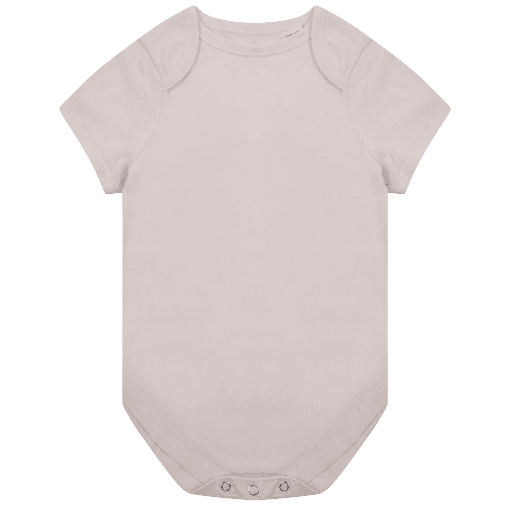 Body bébé beige à manches courtes a personnaliser