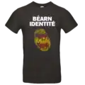 T shirt Béarn Identité noir avec empreinte ADN béarnaise imprimée