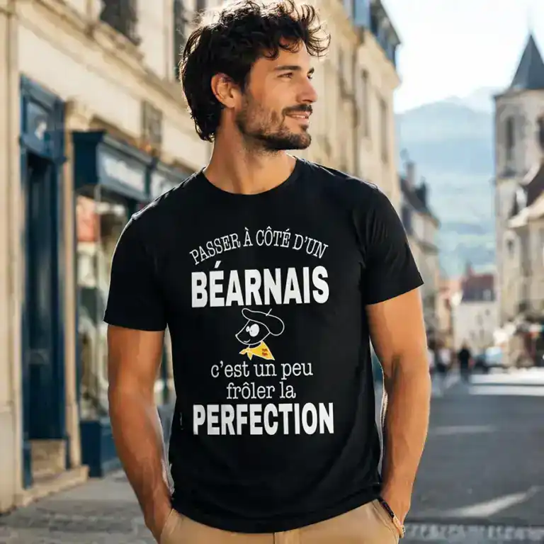 t shirt béarnais « frôler la perfection » – fierté & attitude locale