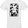 T-shirt blanc Abi Illustration avec les Pilous et le texte Boum Bada Boum