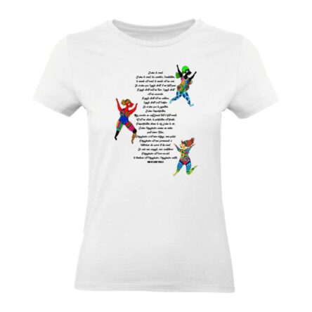 tee shirt femme 100% coton bio les nanas de niki de saint phalle par abi illustration