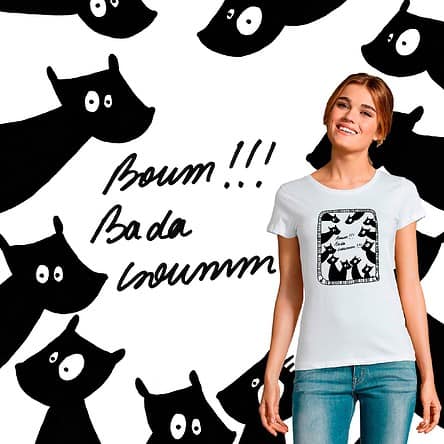 t-shirt Femme What Happened illustration par Abi