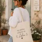 tote bag personnalisé coton – sac résistant avec impression premium