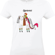 T shirt blanc apprivoisé illustration Abi Illustration