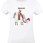 T shirt blanc apprivoisé illustration Abi Illustration
