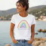 t shirt « mon arc en ciel à moi c’est toi » by abi illustration 🌈