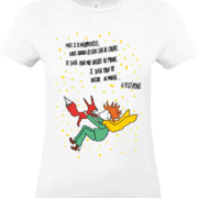 T-shirt imprimé du Petit Prince et renard.