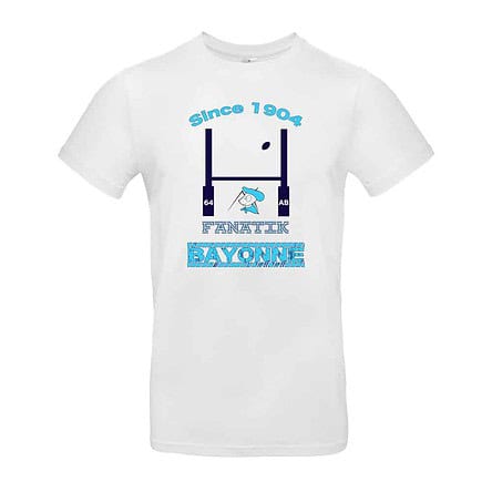 TEE SHIRT RUGBY MAILLOT AVIRON BAYONNAIS supporter BAYONNE