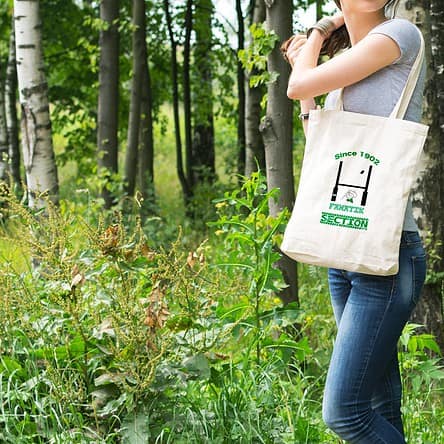un sac tote bag pratique, beau et écologique aux couleurs de l'équipe de rubgy de Pau, la fameuse section Paloise