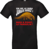 T-shirt humour “Bien à point, le Pangolin !” noir