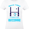 t shirt femme fanatik bayonne esprit rugby design original supporter