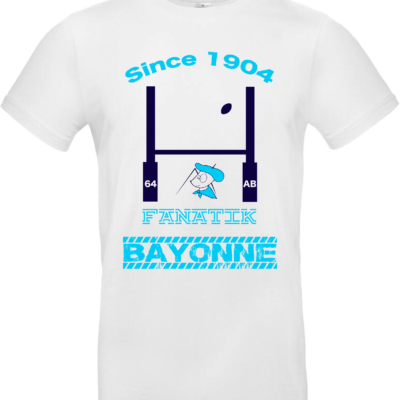 t shirt fanatik bayonne esprit rugby design original supporter