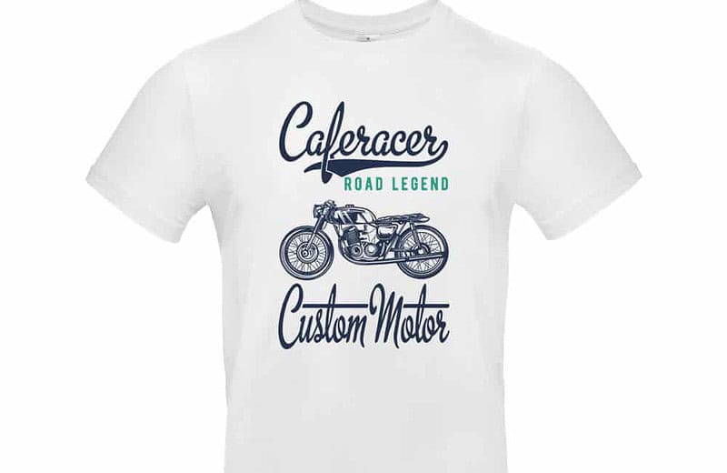 T-shirt Homme Café Racer by Old School moto motard