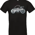 t shirt noir café racer moto vintage – style biker custom