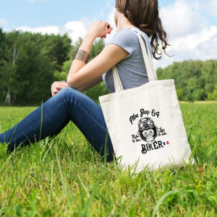 Sac Tote Bag Biker Pilou Shop 64 by Old School