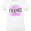 T-shirt femme Best Friends Forever message amitié impression DTF