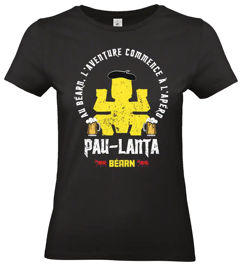 t shirt pau lanta béarn humour sud ouest homme femme pilou shop 64 impression dtf COUPE FEMME