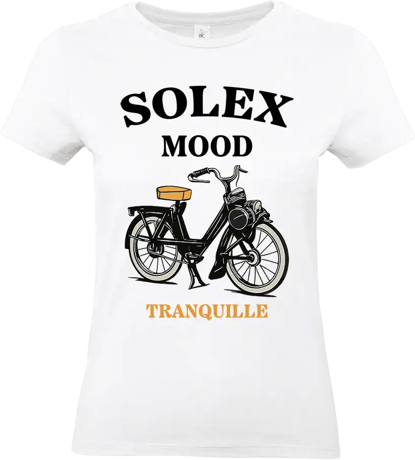 t shirt solex mood – tranquille (design vintage premium)