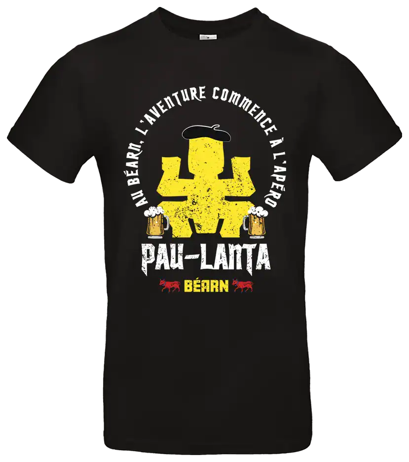t shirt pau lanta béarn humour sud ouest homme femme pilou shop 64 impression dtf COUPE HOMME