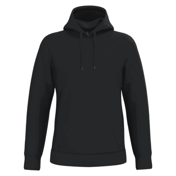 Sweat à capuche noir simple.