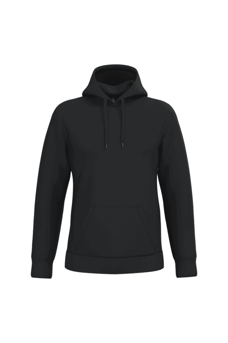 Sweat à capuche noir simple.