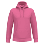 Sweat à capuche rose sans motif
