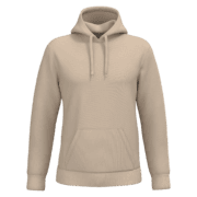 Sweat à capuche beige sans motif visible.