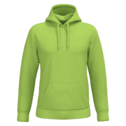 Sweat à capuche vert vif avec poche kangourou.