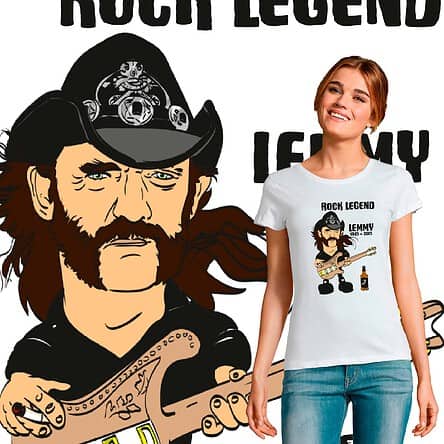 tee shirt femme rock n roll legend lemmy motorhead jack daniel's