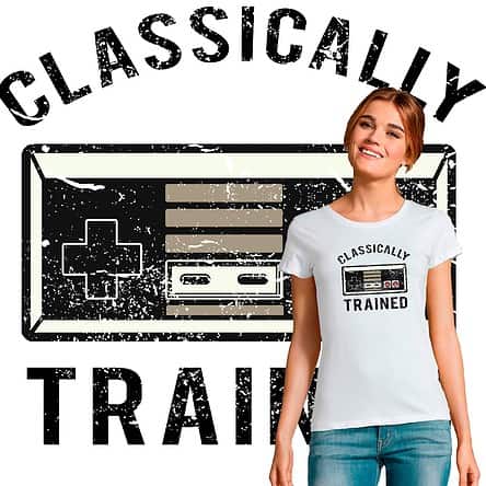 t-shirt femme motif geek manette nitendo nes