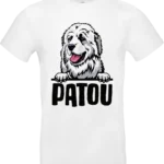 🐾 t shirt blanc “patou des pyrénées” – le gardien des montagnes