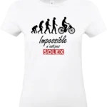 t shirt blanc femme impossible n’est pas solex