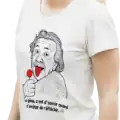t shirt einstein humour langue rouge sucette citation drôle impression dtf pilou shop 64 pour femme