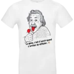 t shirt homme einstein sucette – humour & style déjanté