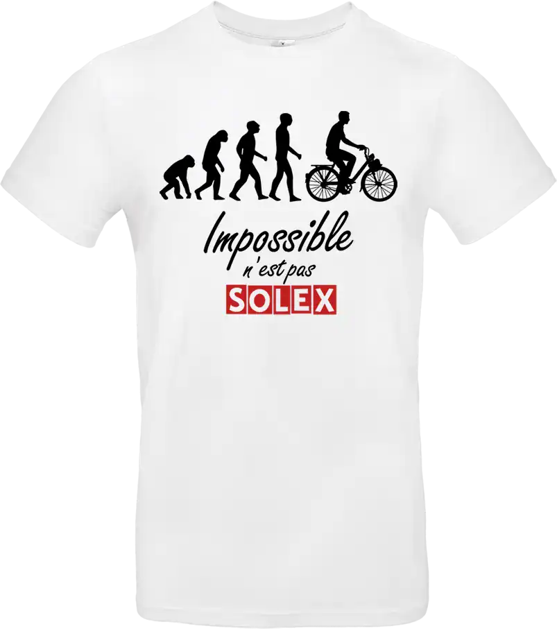 t shirt blanc impossible n’est pas solex
