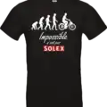 t shirt noir impossible n’est pas solex