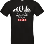 t shirt noir impossible n’est pas solex