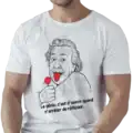 t shirt einstein humour langue rouge sucette citation drôle impression dtf pilou shop 64