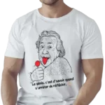 t shirt einstein humour langue rouge sucette citation drôle impression dtf pilou shop 64